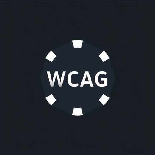 Ícono de WCAG: un logotipo estilizado con las letras WCAG